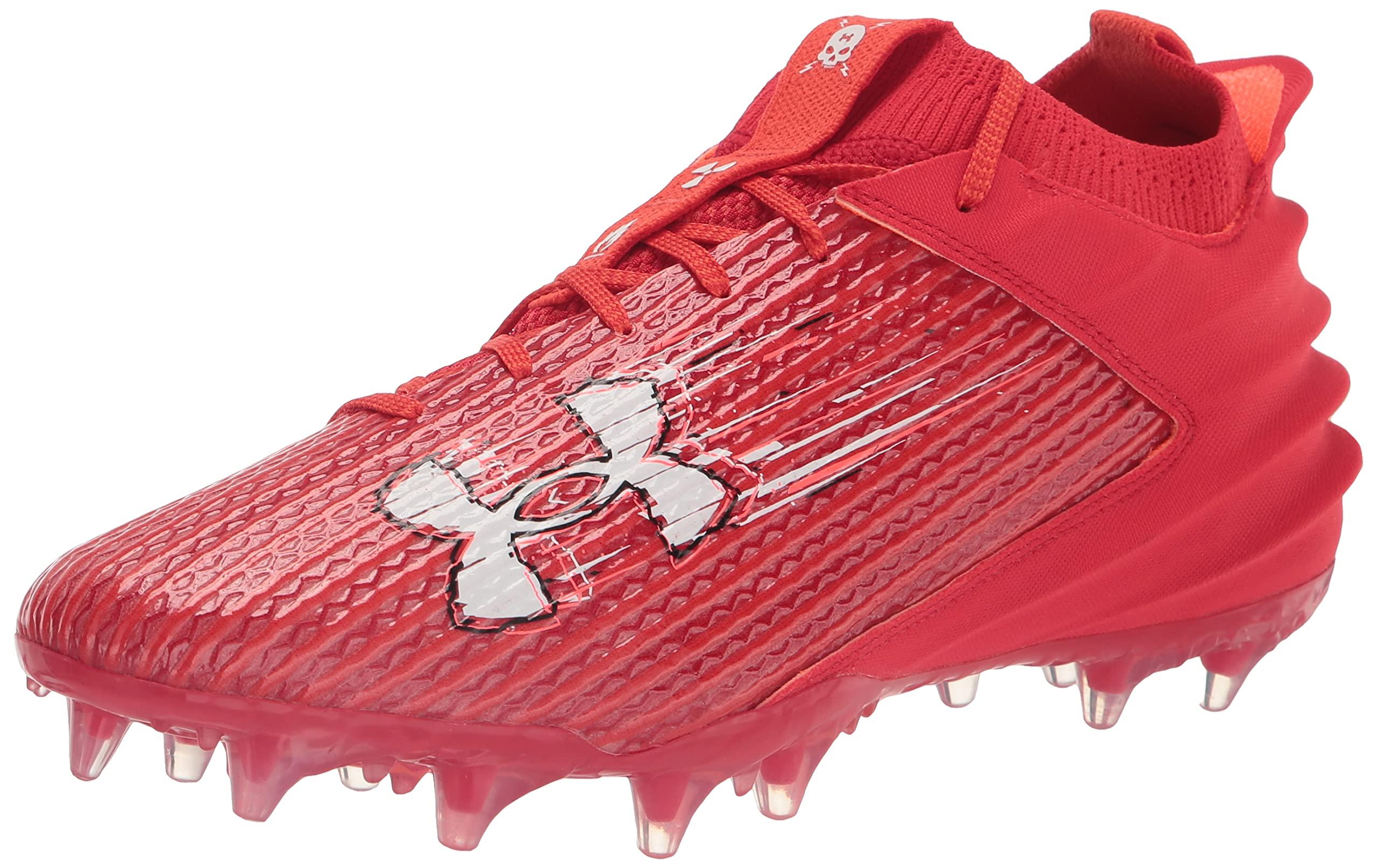 Under Armour Blur Smoke 2.0 Molded Cleat Football Shoe, in Red for Men