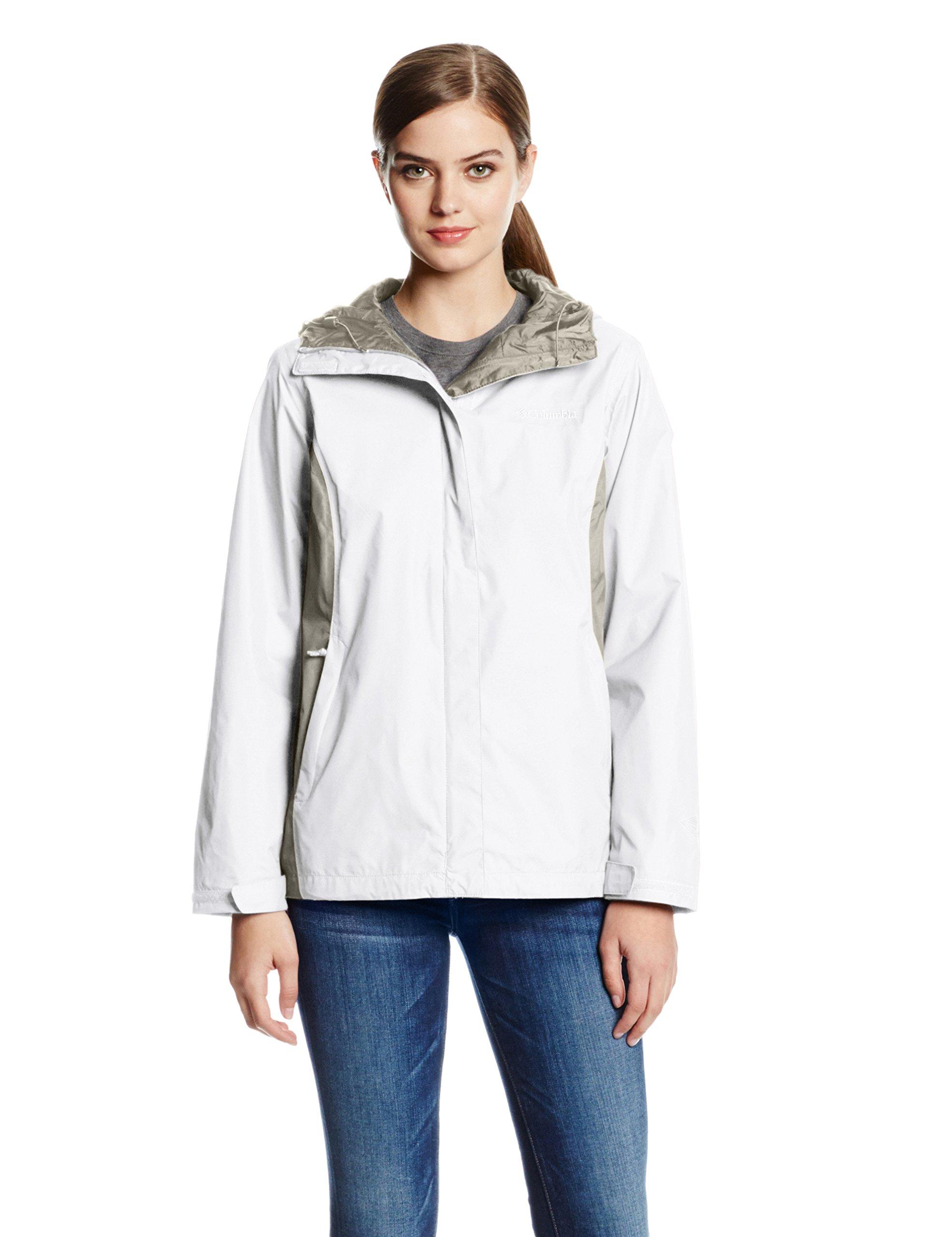 columbia women's arcadia ii waterproof breathable jacket with packable hood