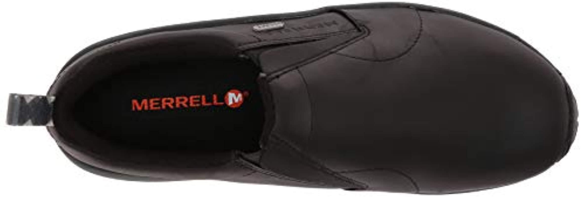 merrell men's jungle moc leather waterproof ice  moccasin