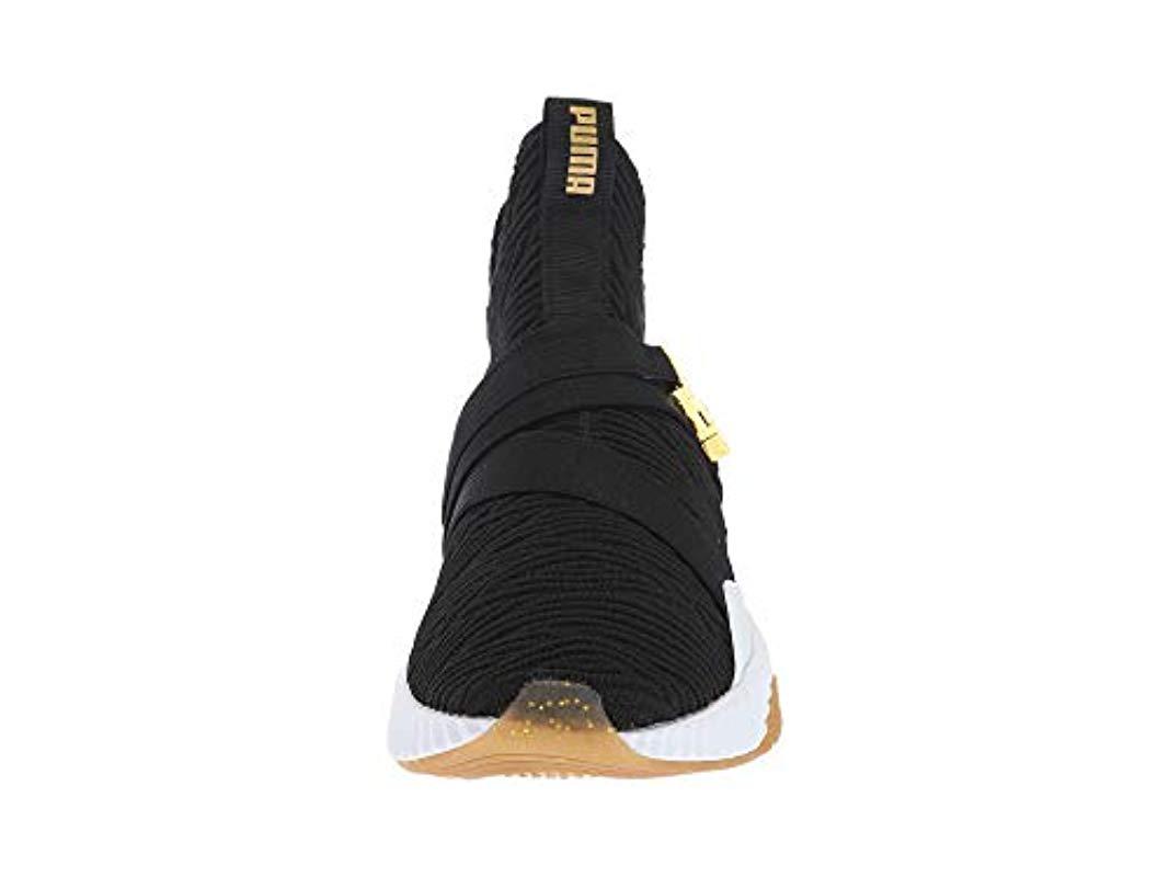 defy varsity mid women's sneakers black