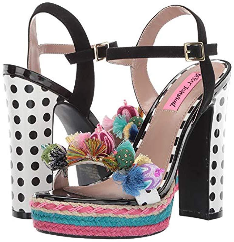 betsey johnson polka dress sandals