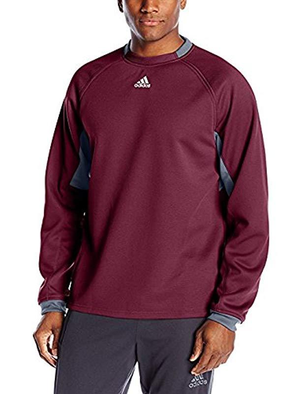 adidas men's climawarm fielder's choice fleece pullover