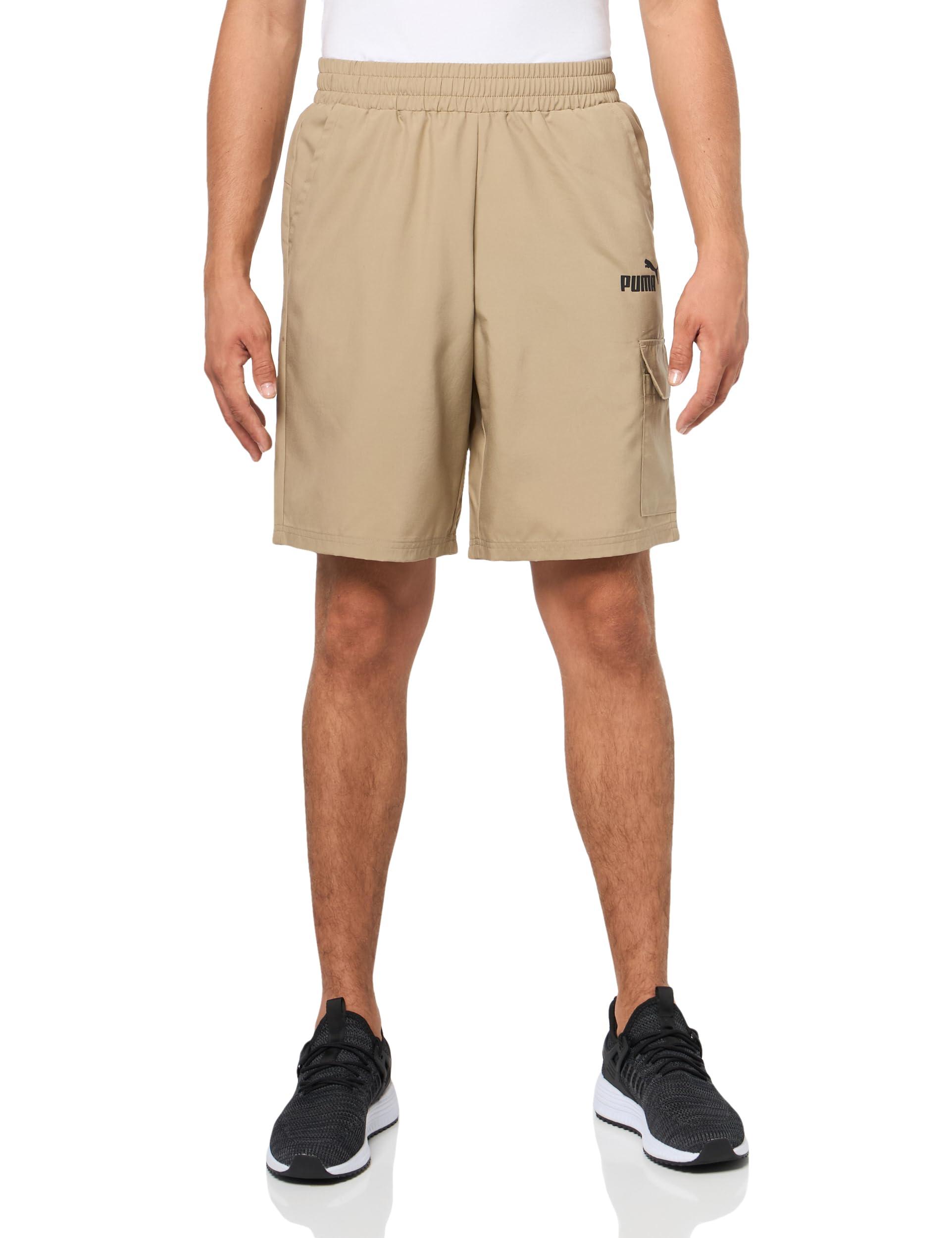 PUMA Ess 9 Woven Cargo Shorts in Natural for Men Lyst
