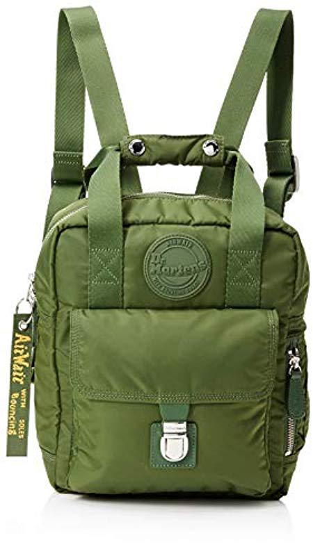 Dr. Martens Unisex Large Nylon Backpack Backpack in Green Lyst UK