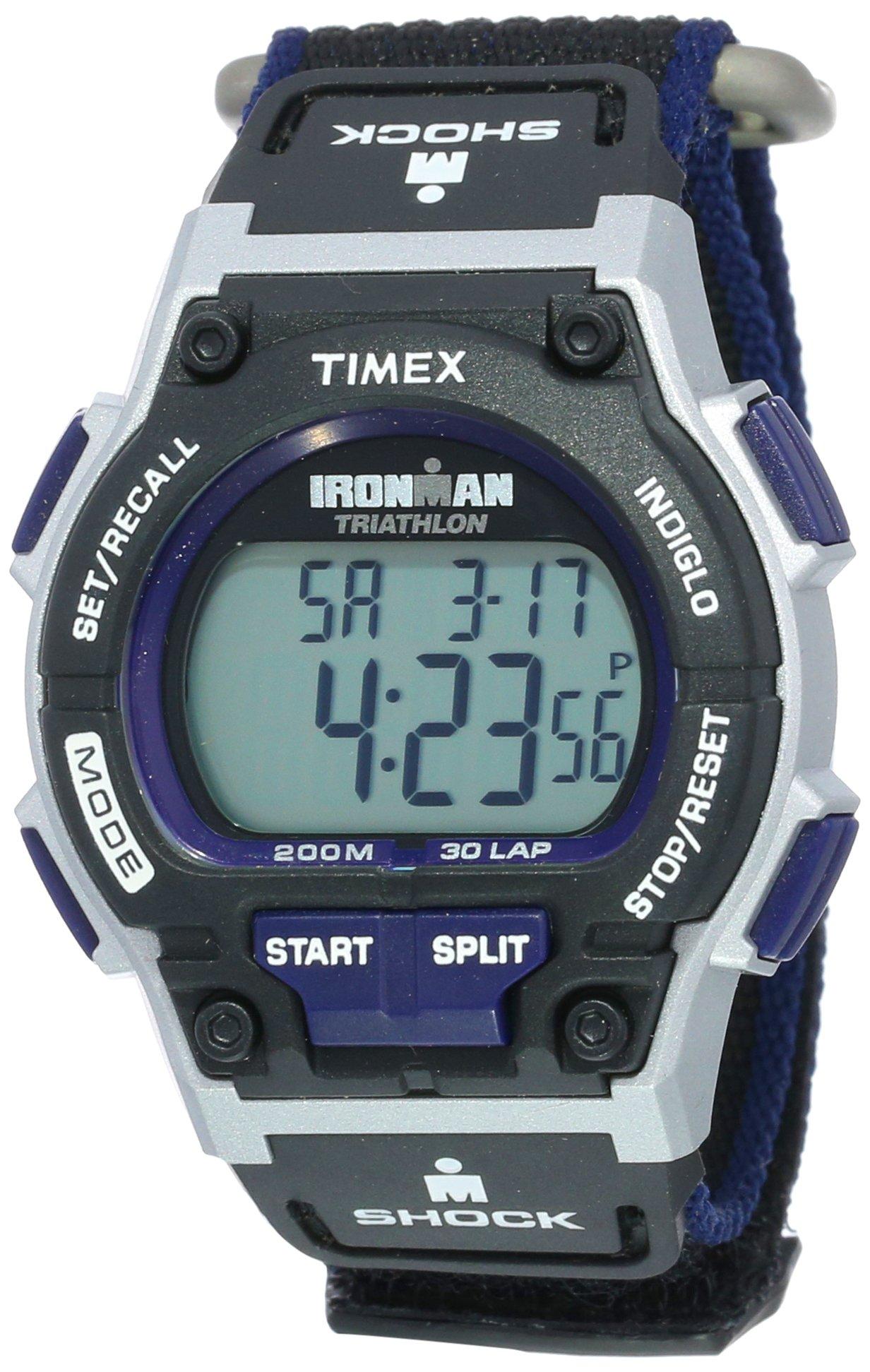 Timex T5k198 Ironman Endure 30 Shock Full-size Black/silver-tone/blue Fast  Wrap Watch for Men - Save 31% | Lyst