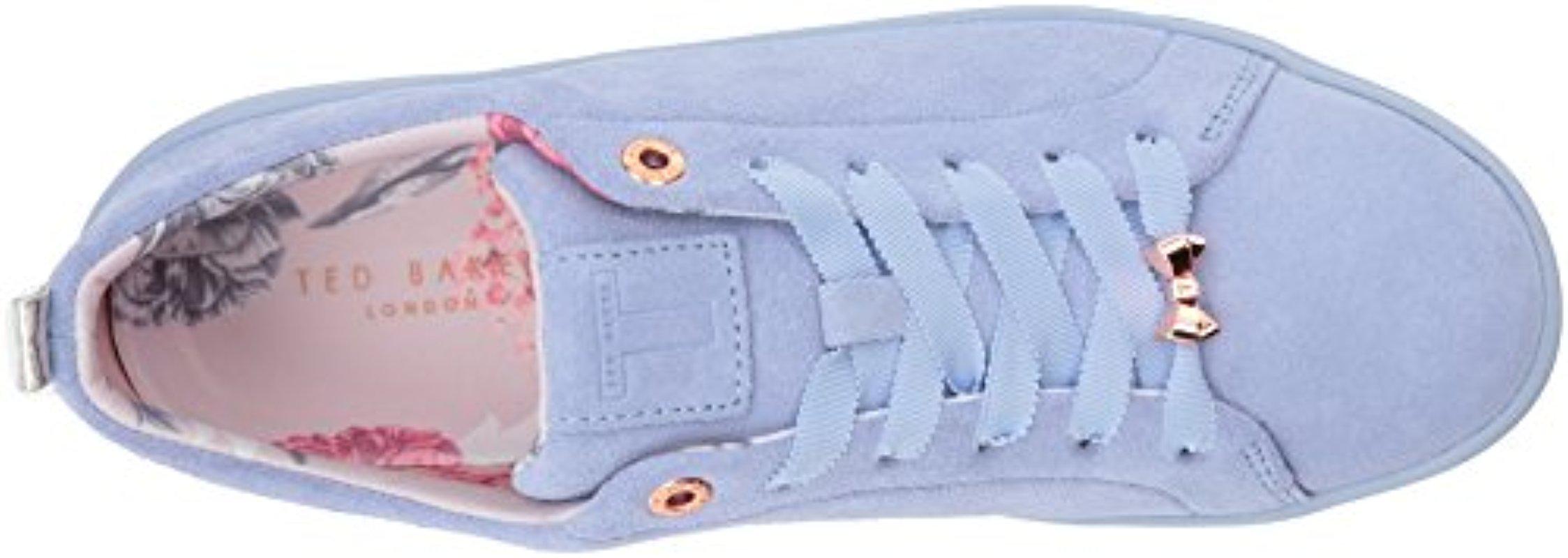 Ted Baker Suede S Kellei Trainers in Light Blue Suede (Blue) - Lyst