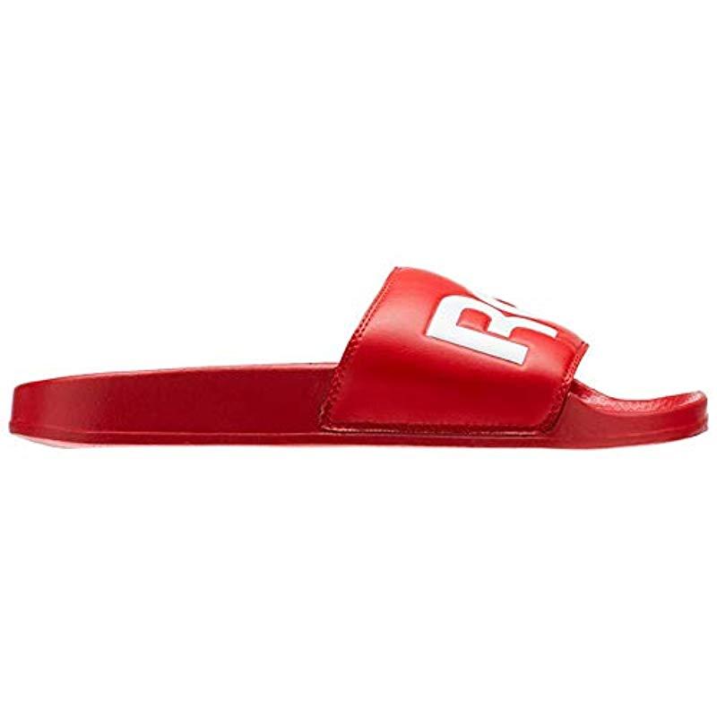 Reebok Rubber Classic Slide Athletic Water Shoe in Scarlet/White (Red