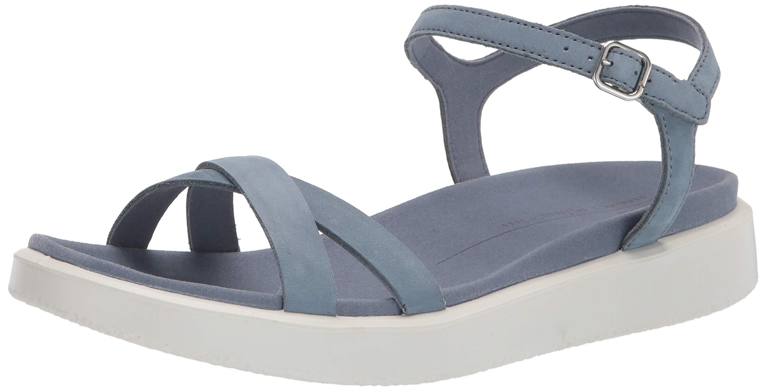 Ecco Yuma Ankle Strap Sandal in Dark Clay Nubuck (Blue) - Save 54% | Lyst