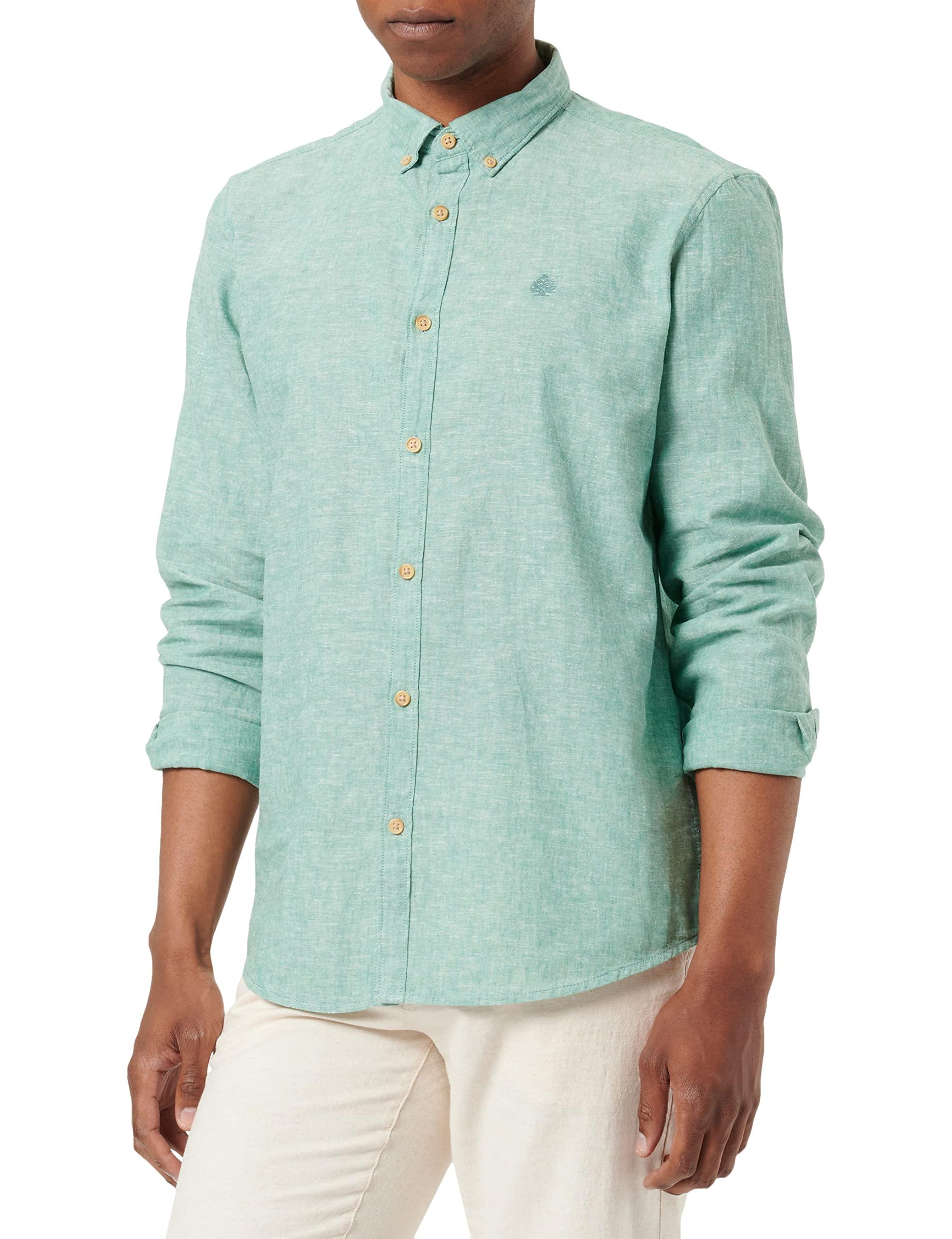 Camisa Lino Color Springfield de hombre de color Verde | Lyst