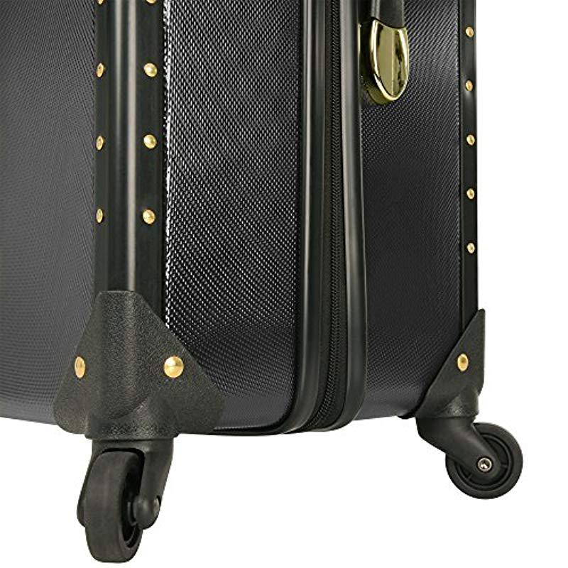 3 Piece Set: Lior Lightweight Spinner Luggage Set in Black