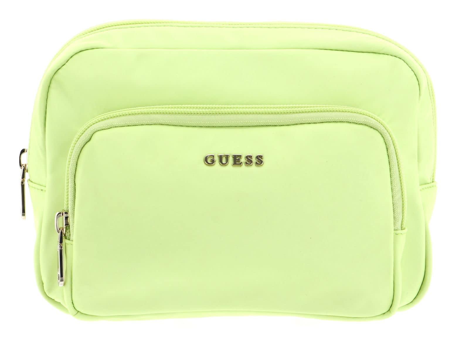 Guess Cosmetic Pouch Lime in het Groen | Lyst NL