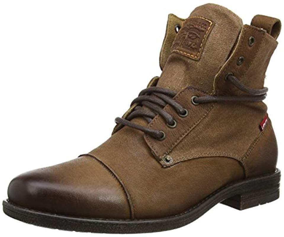 Levi's Emerson Biker Boots in Brown for Men | Lyst UK