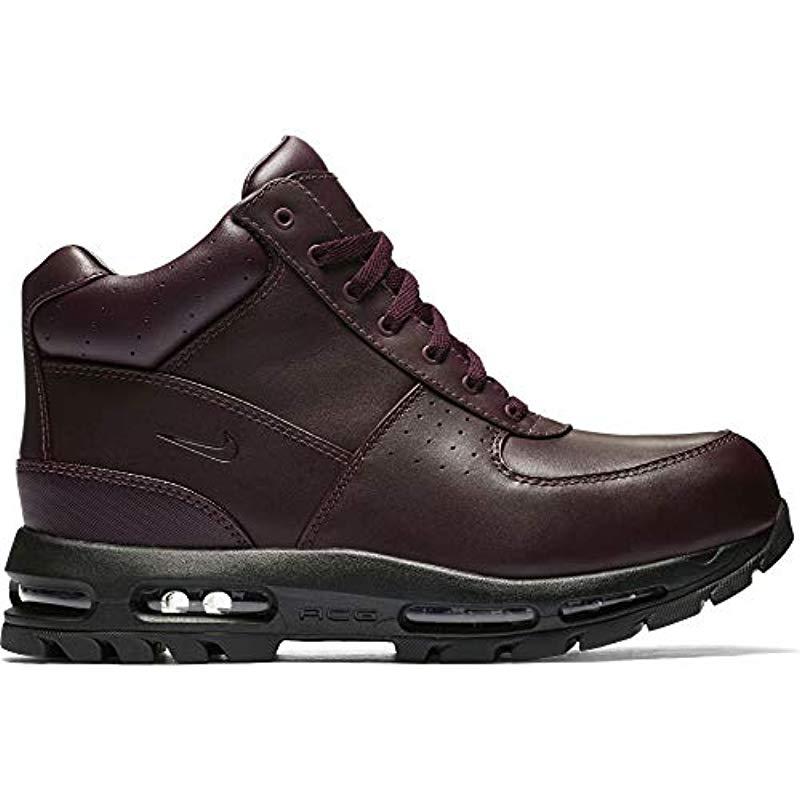Nike S Acg Air Max Goadome Leather Boots Deep Burgundy/black 865031-604 ...