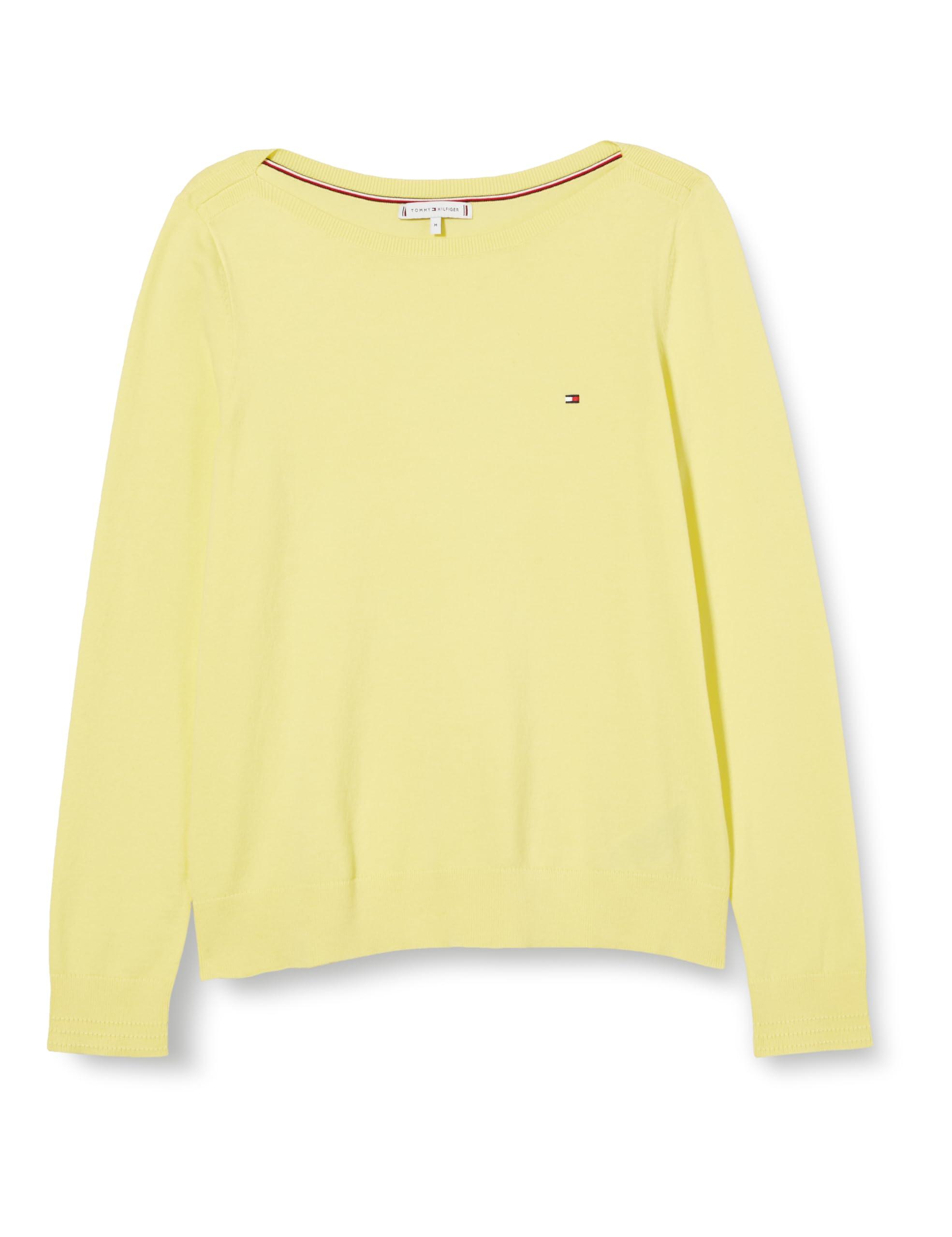 Tommy Hilfiger Co Jersey Stitch Boat nk Sweater Yellow Tulip 3xl Lyst UK
