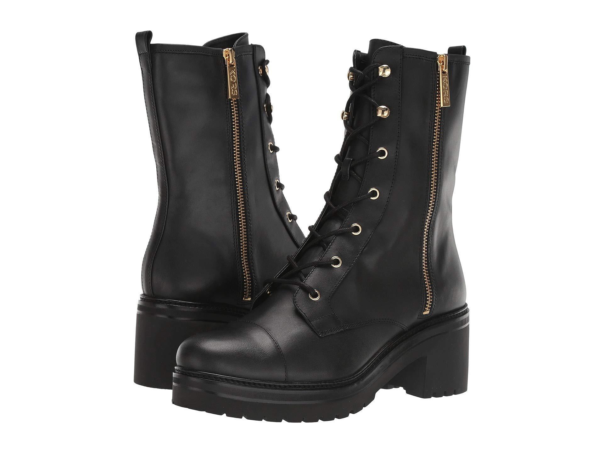 anaka leather combat boot