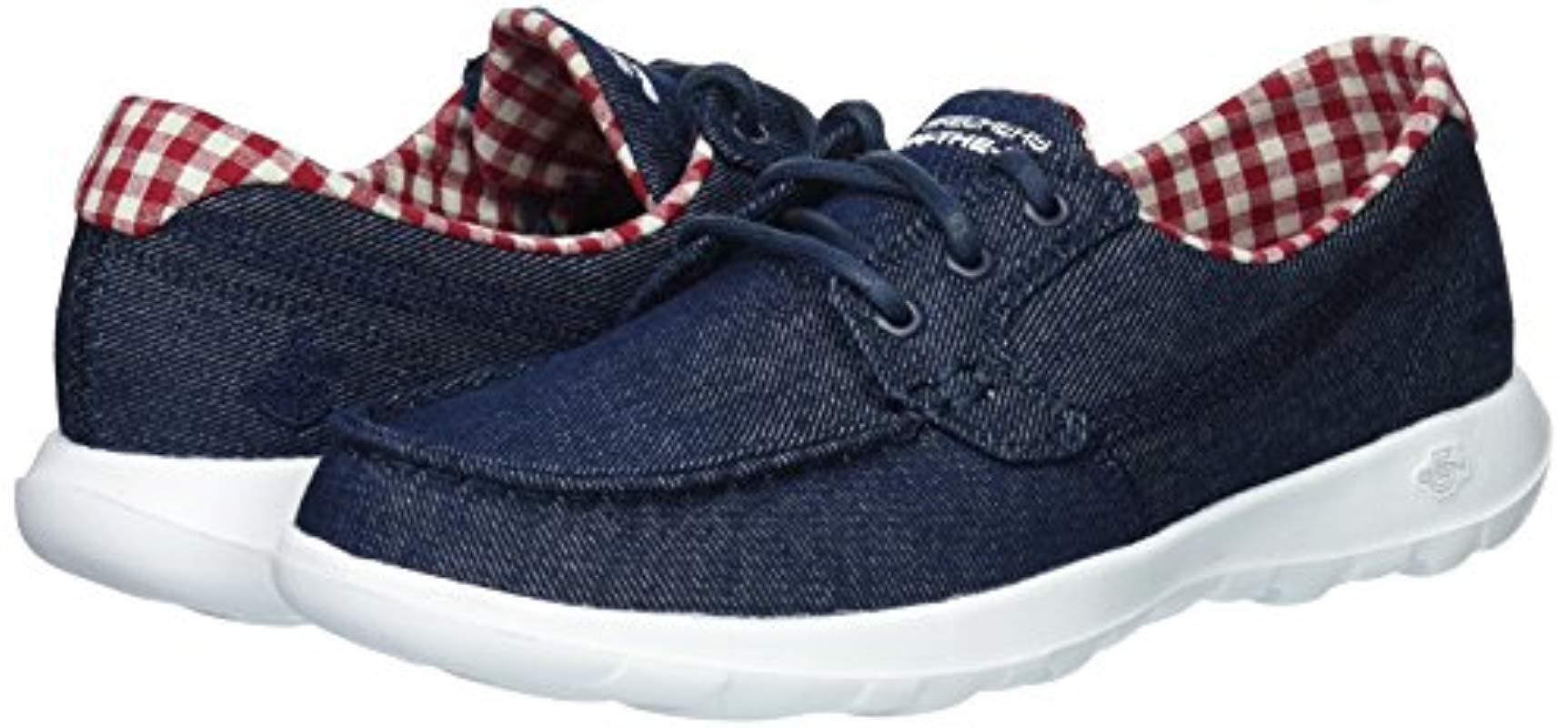 skechers boat shoes red