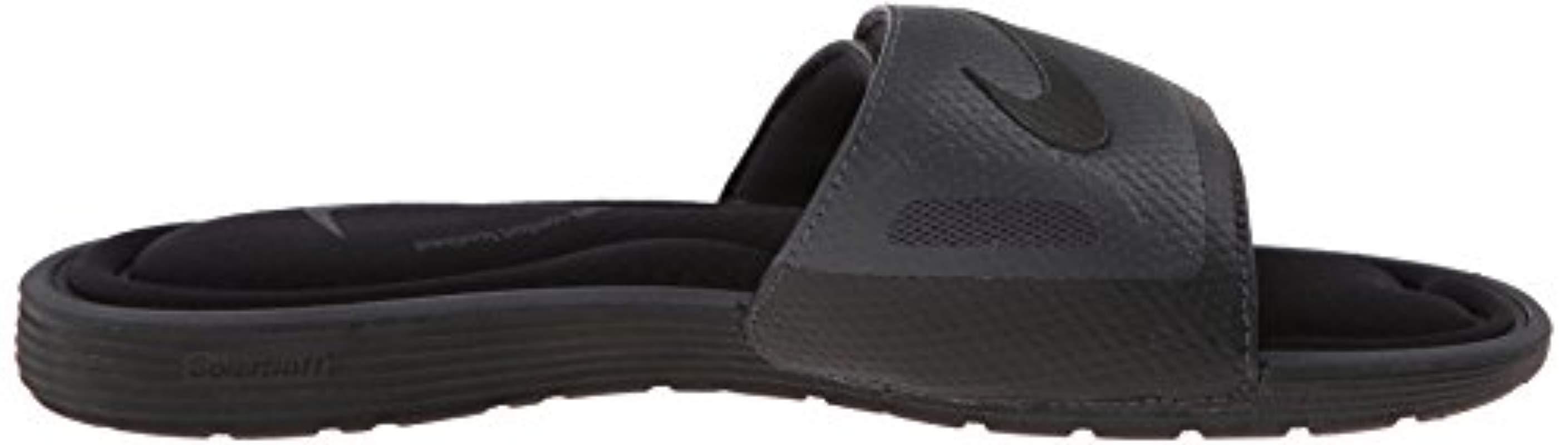 Nike Solarsoft Comfort Slide Sandal Beach & Pool Shoes, Black/anthracite 90, 9 Uk for Men Lyst