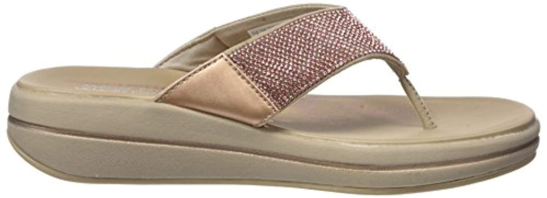 skechers sandals gold