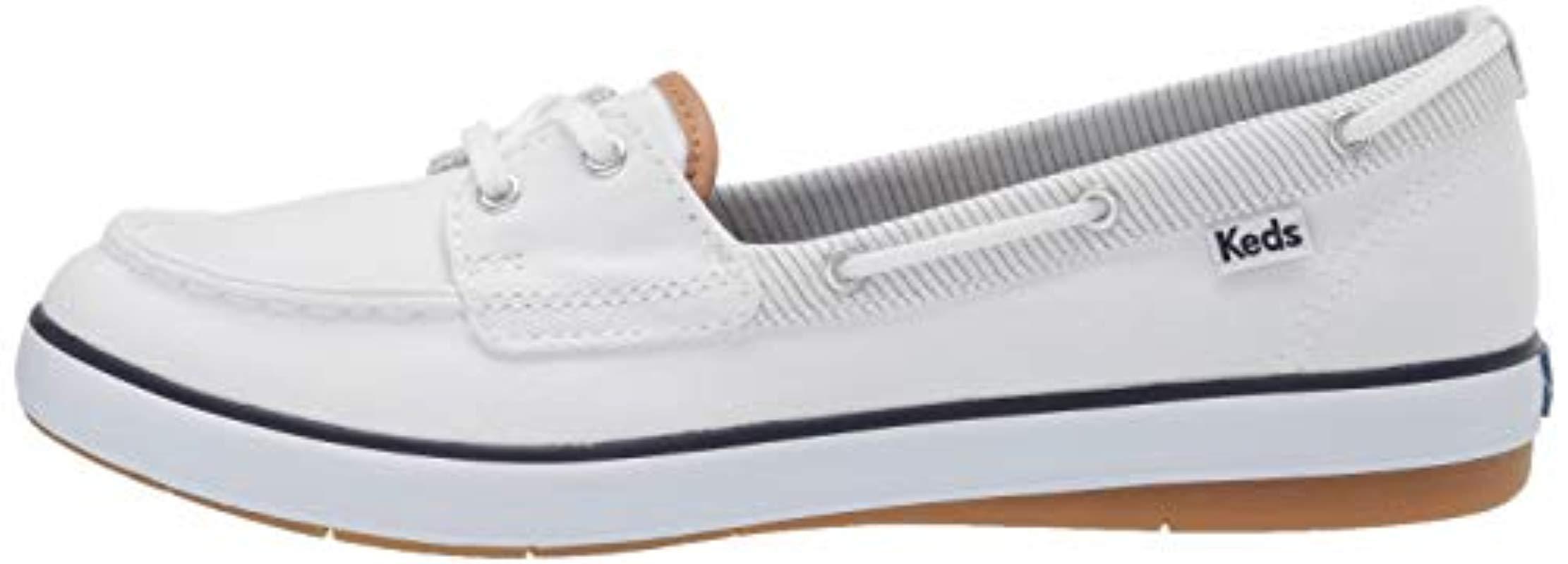 Keds Charter Boat Shoe in White | Lyst
