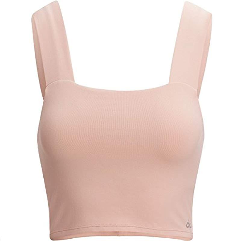 alo yoga bind fitted bra tank