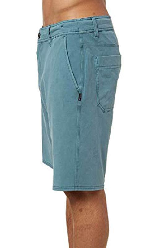 O'neill Sportswear Cotton Venture Overdye Hybrid Boardshort in Blue for