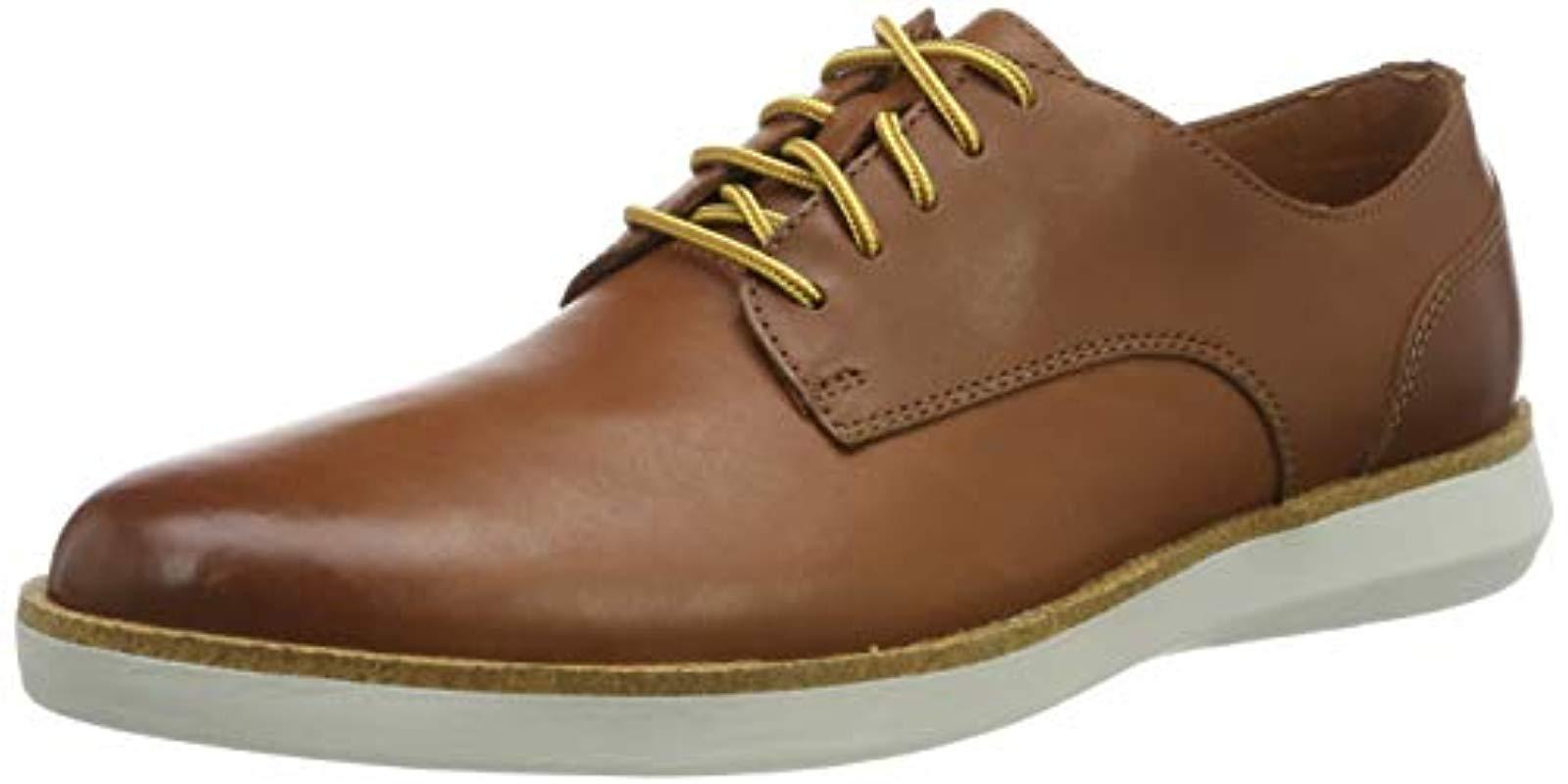 clarks brown trainers