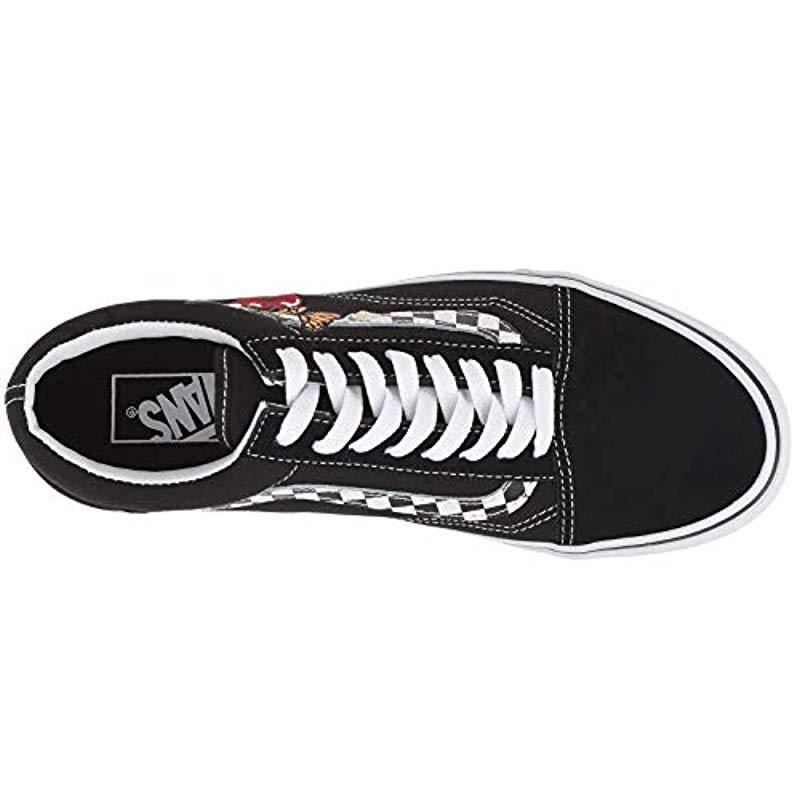 checker floral old skool