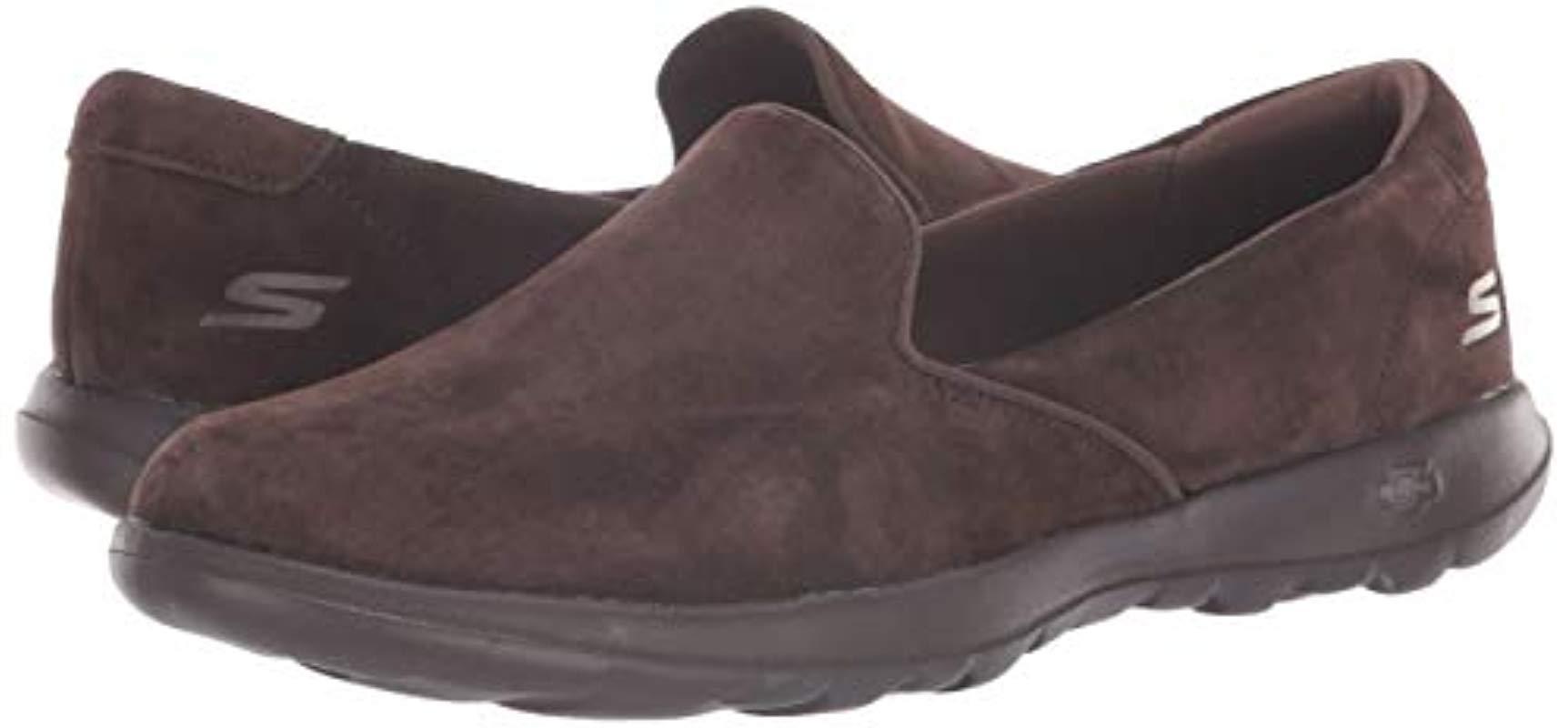 skechers women's go walk lite glam loafer flat