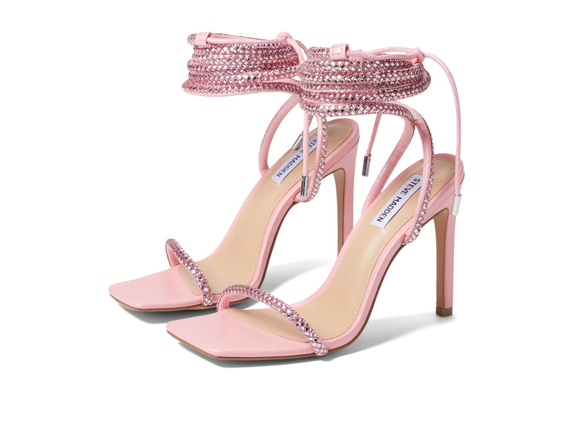 Steve Madden Uplift-r Heeled Sandal in Pink | Lyst