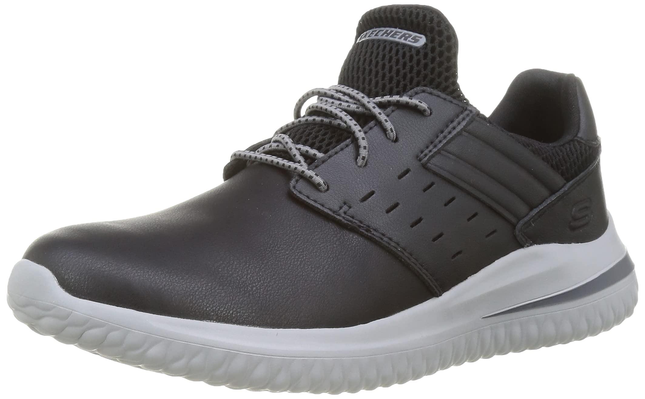 Skechers Delson 3.0 Ezra Sneaker,black Leather,10 Uk for Men | Lyst