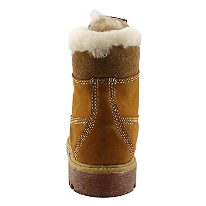 Timberland 6 Inch Fur Lined Round Toe Leather Winter Boot in Brown for Men  - Lyst