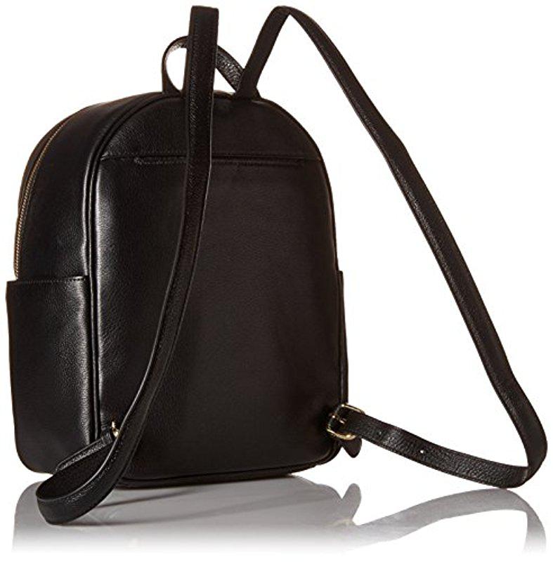 Vera Bradley Leighton Backpack, Leather in Black Lyst