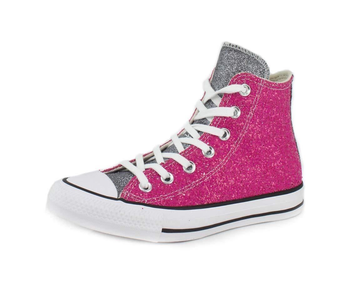 glitter converse pink