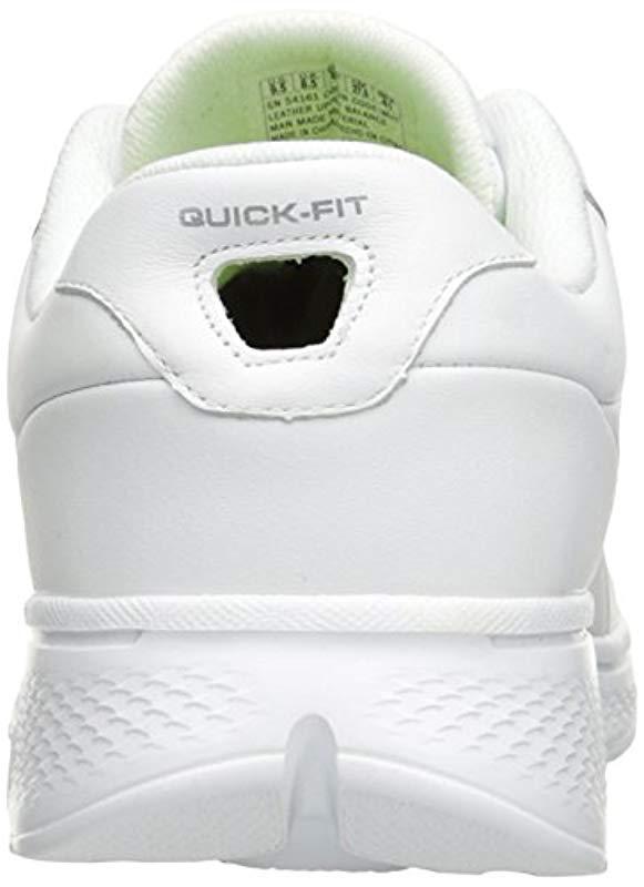 Skechers Performance Go 4 Complete Leather Walking Shoe in White for Men |