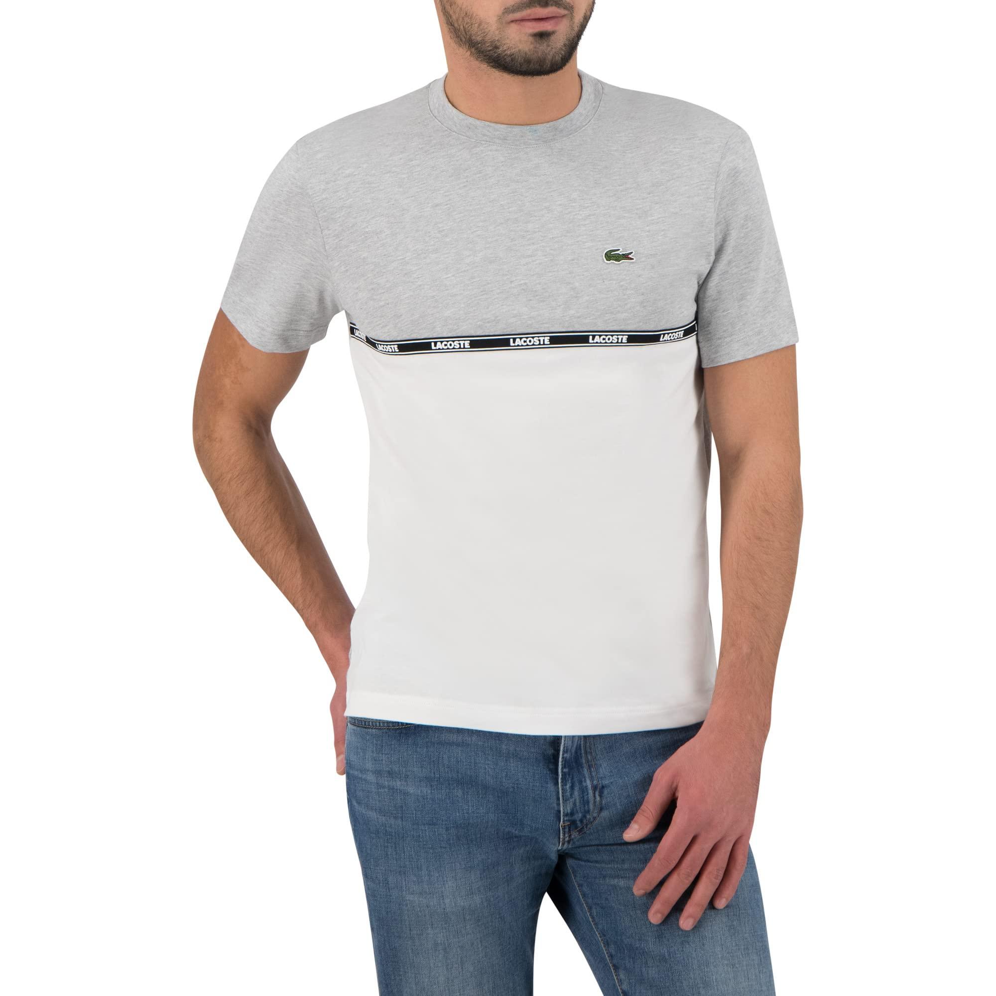 T-shirt à col rond TH3626 pour homme Lacoste pour homme en coloris Gris |  Lyst