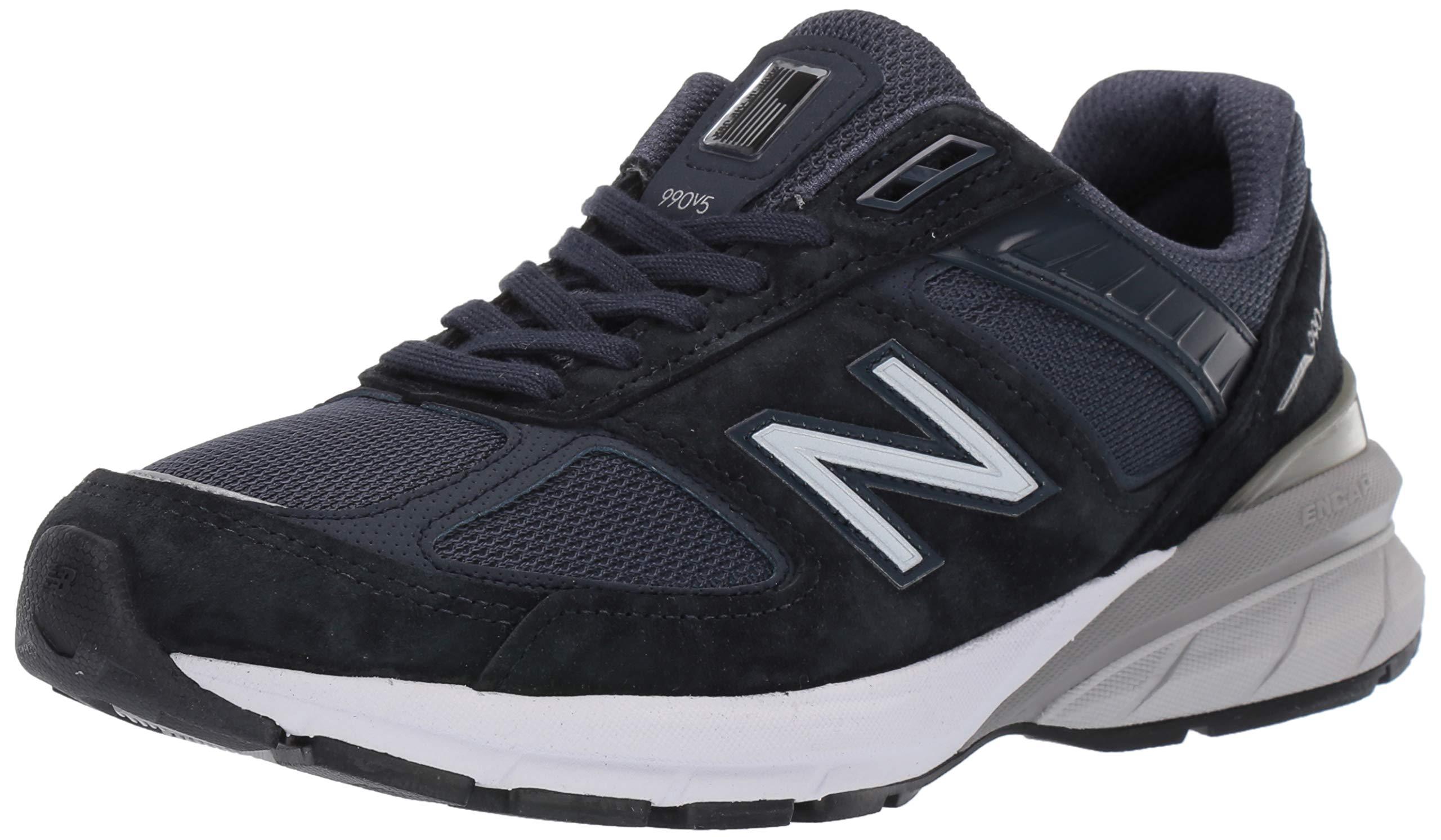 New Balance Suede 990v5 in Navy/Silver 