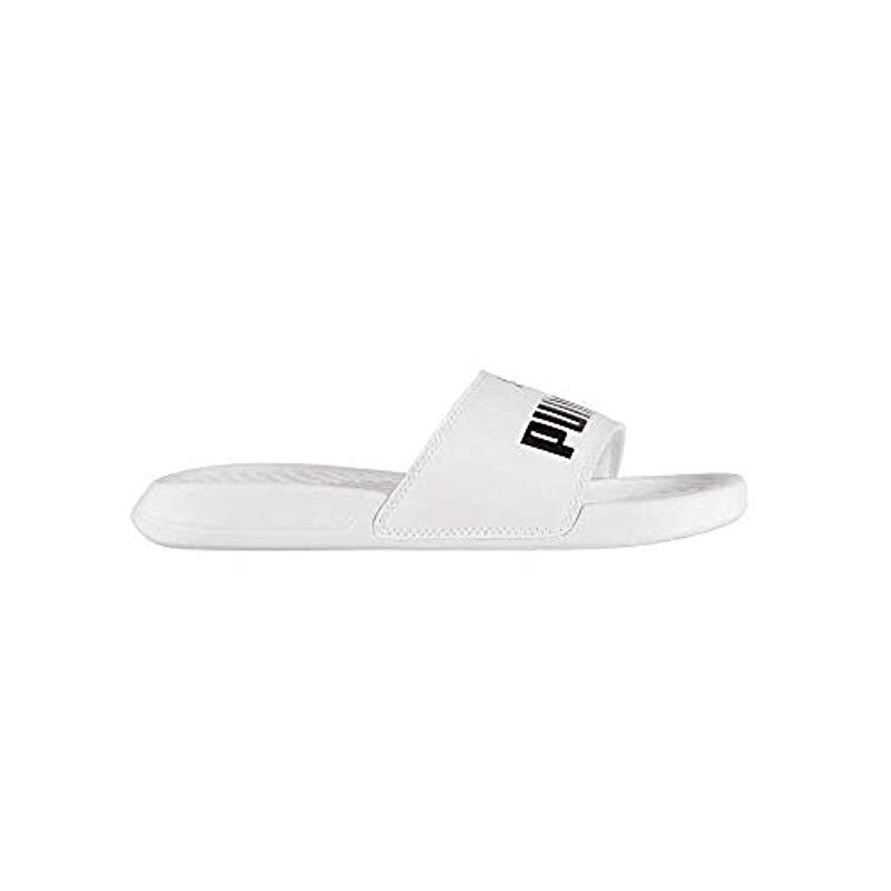 puma sliders white