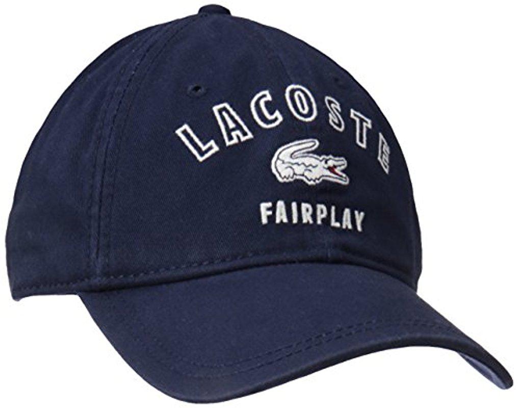 lacoste fairplay hat