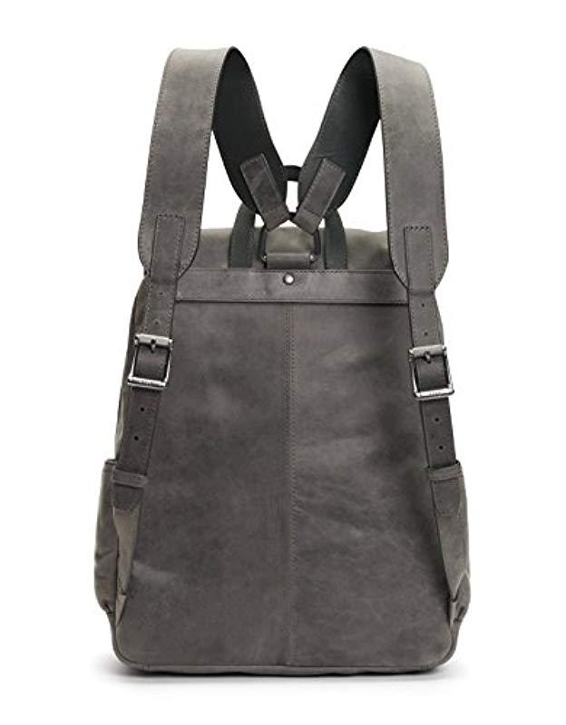 frye oliver leather backpack