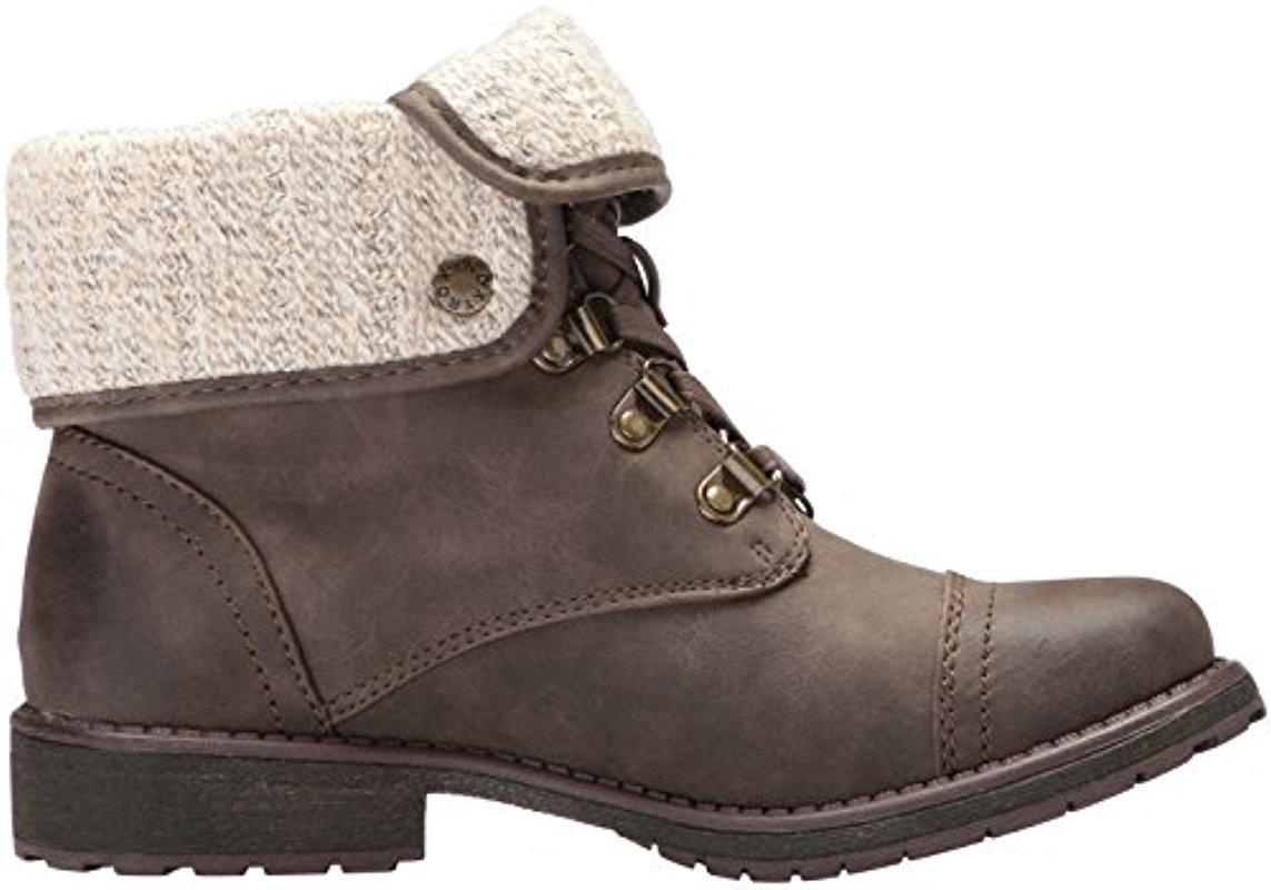 roxy combat boots black