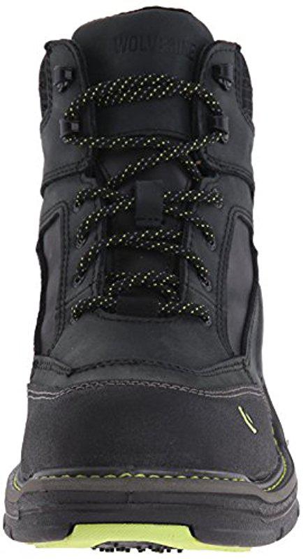 wolverine men's overman nano toe 6 inch wpf contour welt work boot