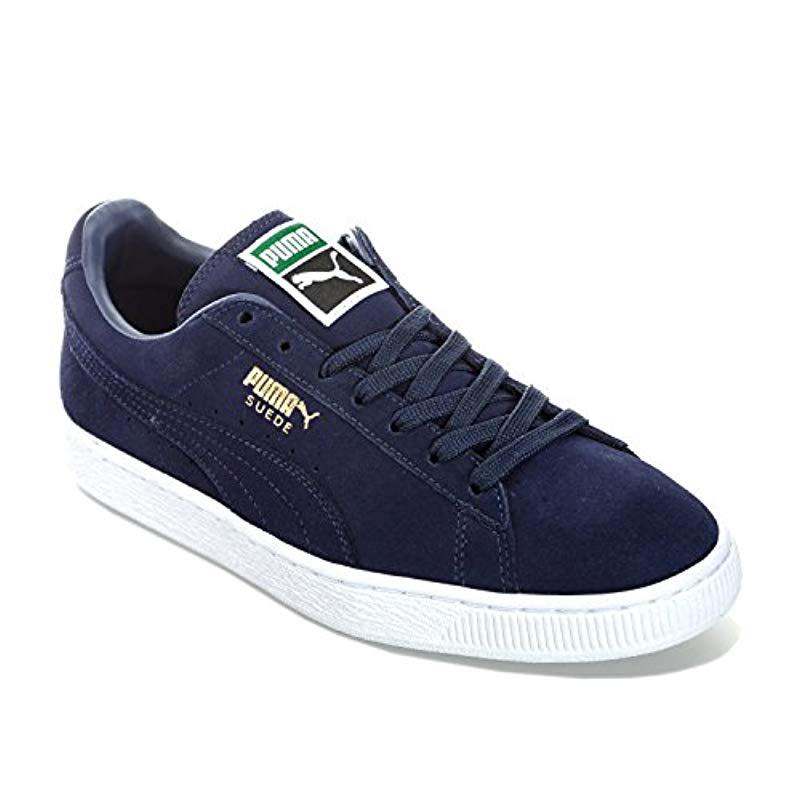 puma suede classic navy blue