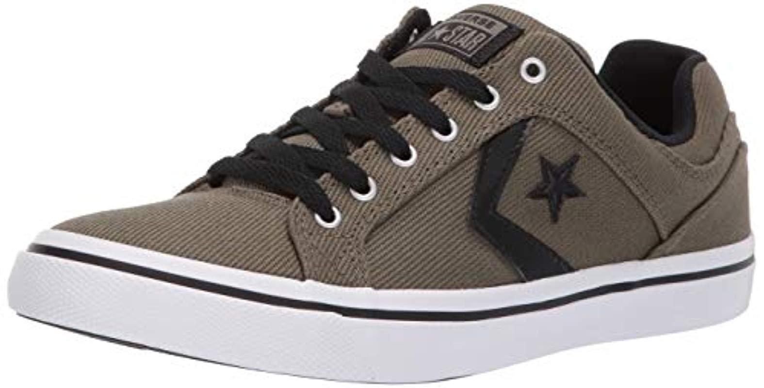 converse men's el distrito twill low top sneaker