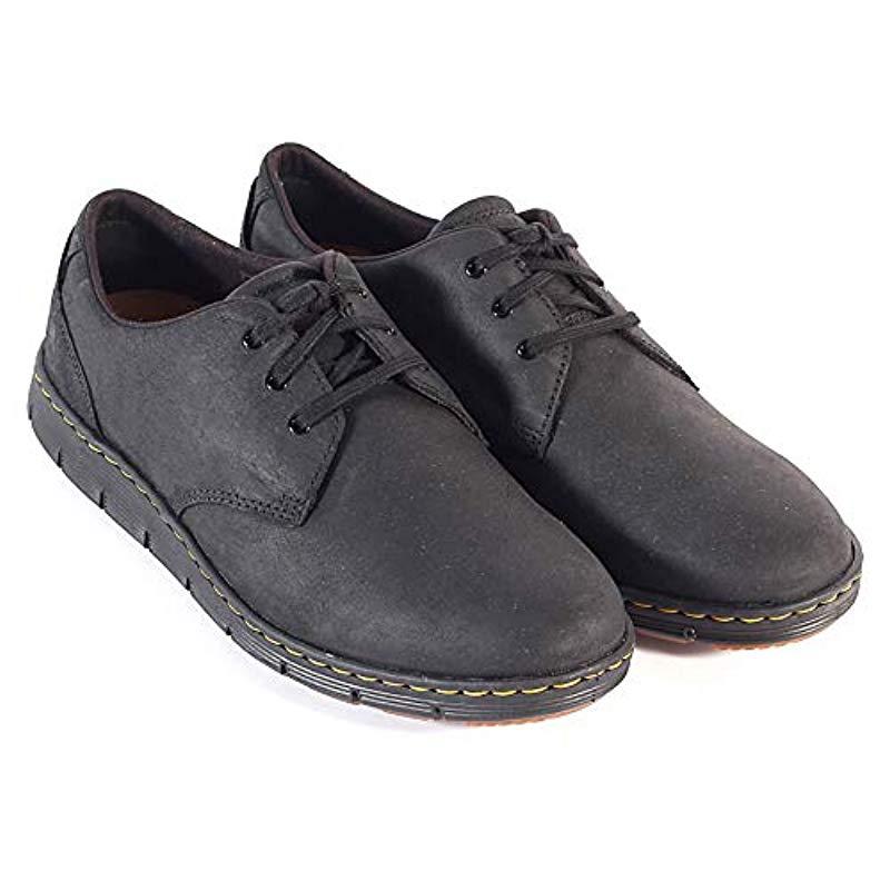 Dr. Martens Leather Lawford Lo Derbys in Black for Men - Lyst