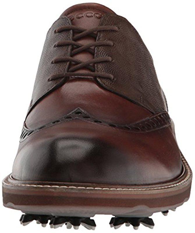 Ecco Leather 's Lux Golf Shoes in Brown for Men | Lyst