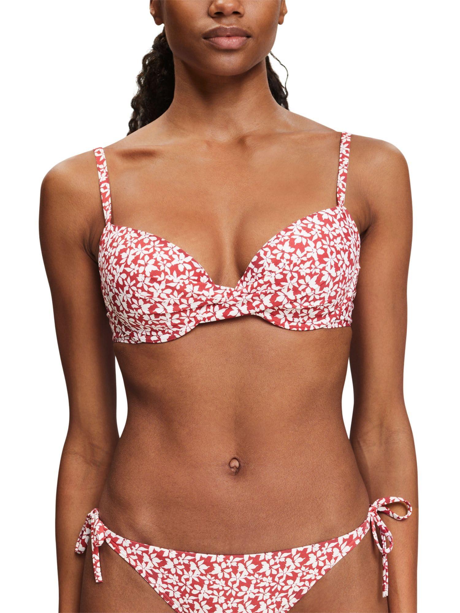 ESPRIT Wave Beach Rcs High Apex Ladies Bikini, Dark Blue