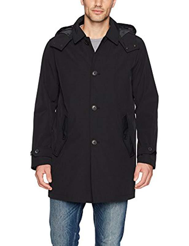 Tommy Hilfiger Hooded Rain Trench Coat 