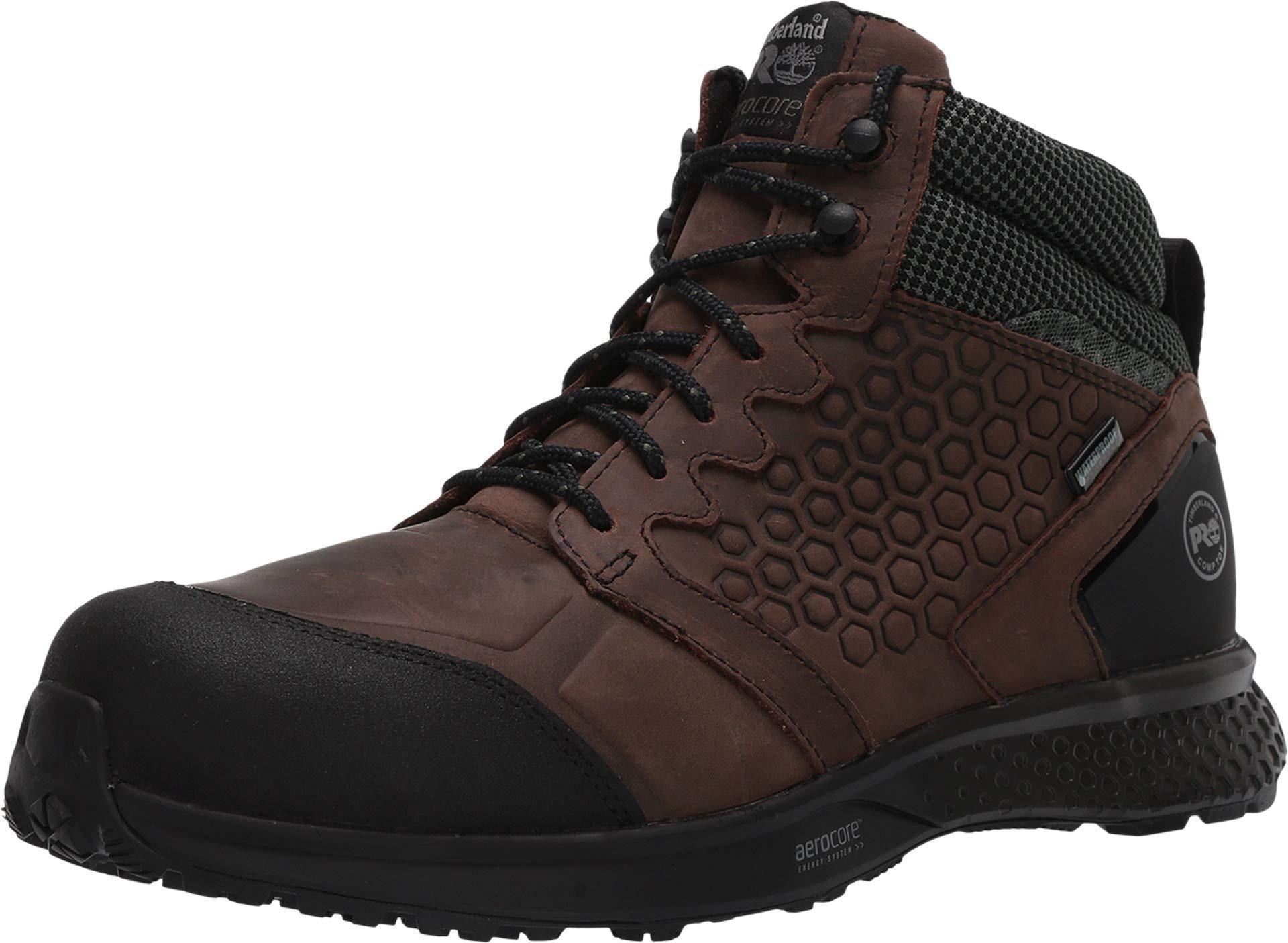 Timberland Mid Reaxion Athletic Hiker Wateproof Composite Toe Work Boot in  Brown for Men | Lyst