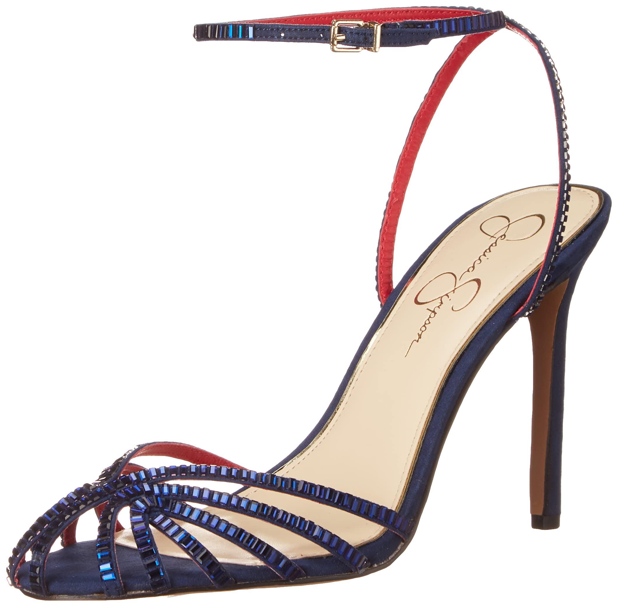 Jessica Simpson Jileta High Heel Heeled Sandal in Blue | Lyst