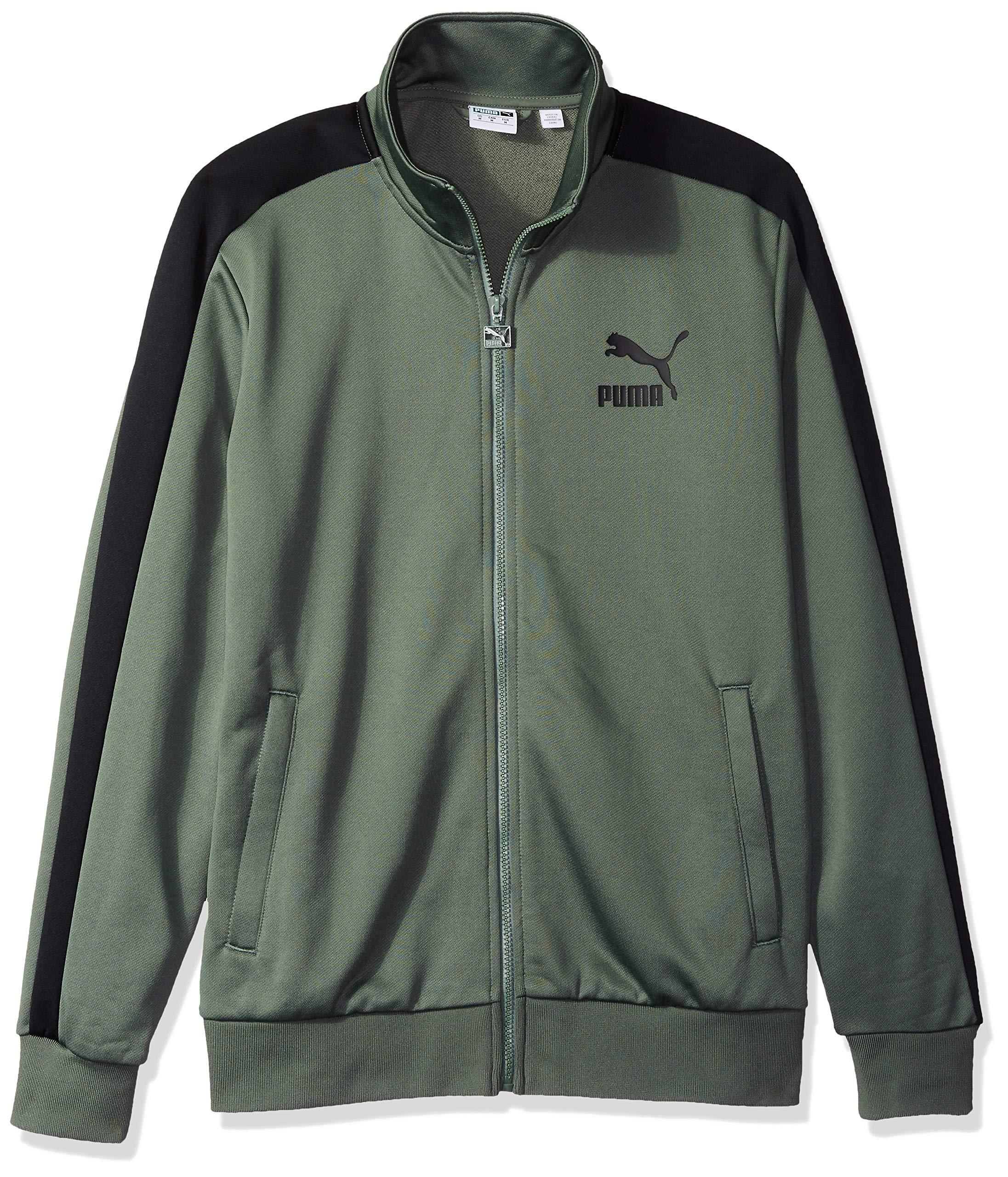 PUMA Archive T7 Track Jacket in Green for Men - Lyst